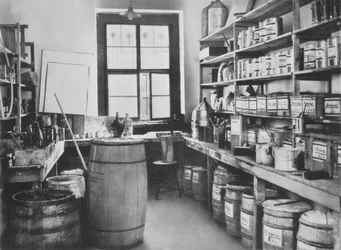 The Mural Studio Storeroom, från verkstäderna i Bauhaus, Weimar, 1923